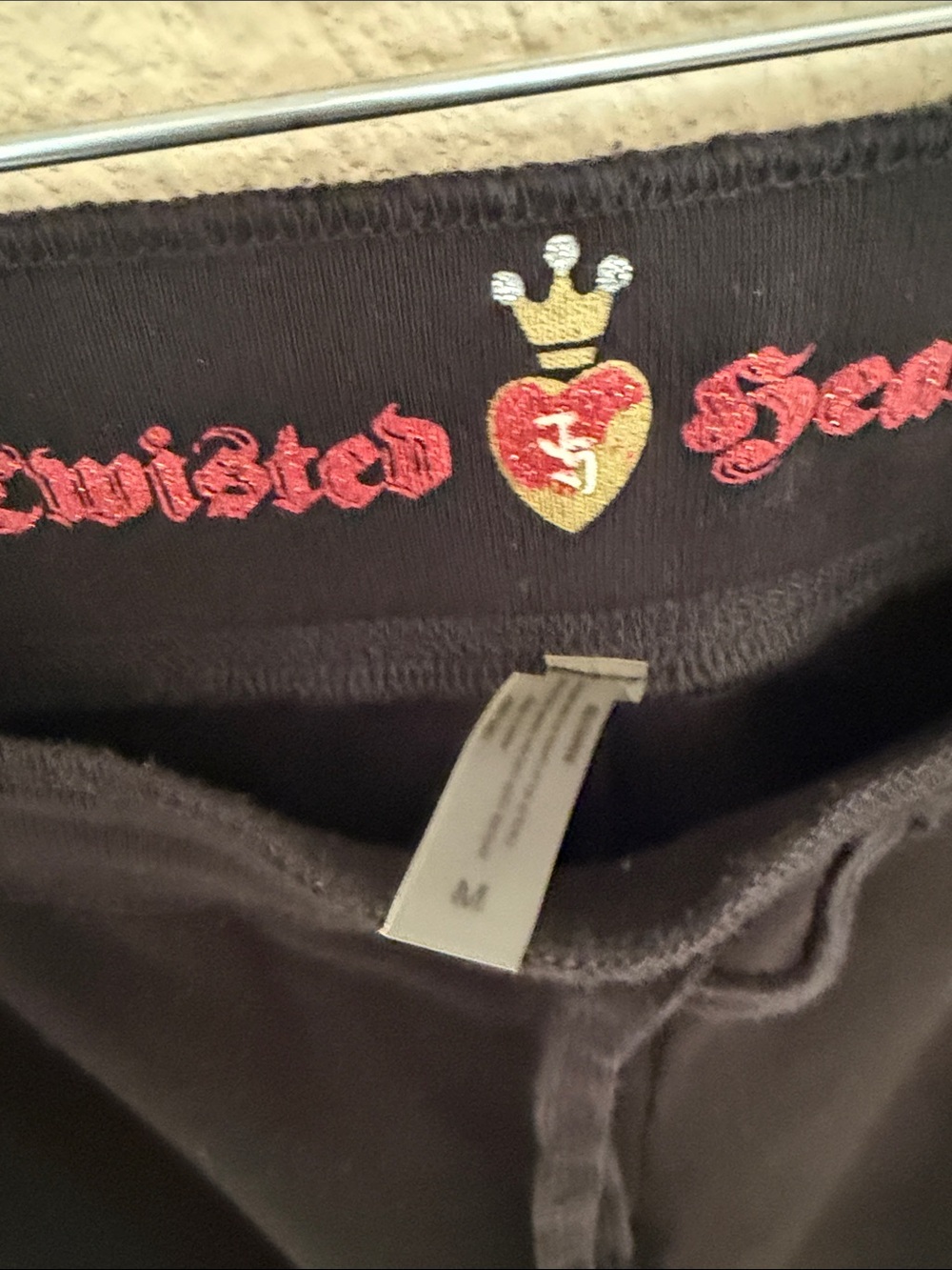 Vintage Twisted Heart Rhinestone Cross Hoodie and Pant set - Picture 8 of 8